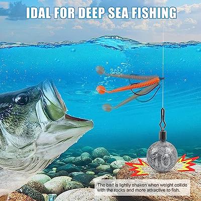 AMYSPORTS Egg Lead Fishing Weights Kit Drop Bass Weights Sinker Tackle  Saltwater Casting Fishing Sinkers Set Oval Freshwater : : Sports 