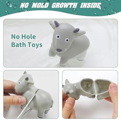 Bath Toys Floating Boat Train with Silicone Bath Toys, 9Pcs Mold