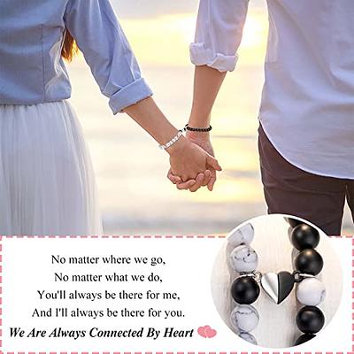 PINKDODO I Love You Bracelet Gifts Couples Bracelets Valentines' Day  Christmas Anniversary Birthday Gifts for Boyfriend Girlfriend Women Men,  Stainless Steel, no gemstone - Yahoo Shopping