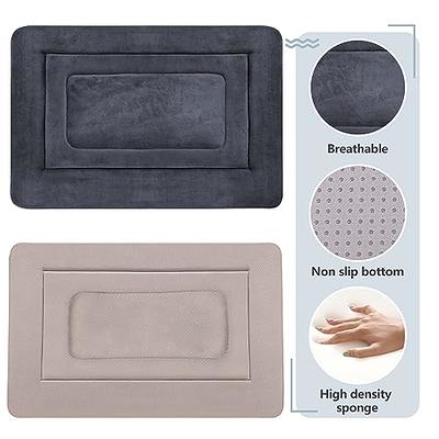  JoicyCo Large Dog Bed Crate Mat 42 in Washable Pet Beds Soft Dog  Mattress Non-Slip Kennel Mats,Grey L : Pet Supplies