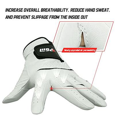 Golf Gloves Men Ball Marker Leather Premium Weathersof Grip Soft