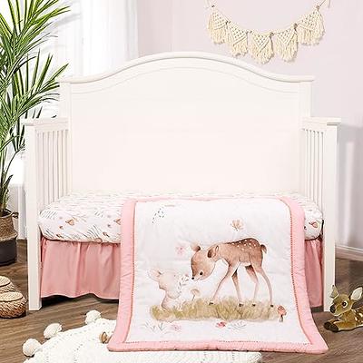 KAINSY Personalized Deer Crib Bedding Set for Baby, Custom Baby Crib Sets  with Name, Polar Bear