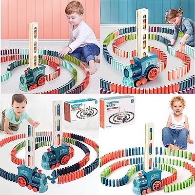 Train Toy Set Children's Toys Dominoes Pink Blue Rally Experience Quickly  For Boys And Girls Age 3-8 Plastic Automatic 