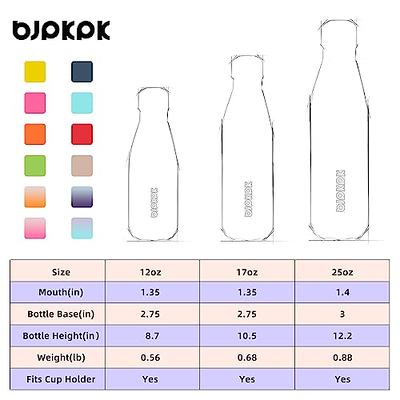 BJPKPK 12oz Insulated Water Bottle Stainless Steel Water Bottles Kids Water Bottle for School Keep Cold and Hot,Blue