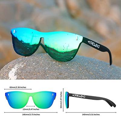 Cyxus Polarized Aviator Sunglasses for Men Classic Mirrored Lens