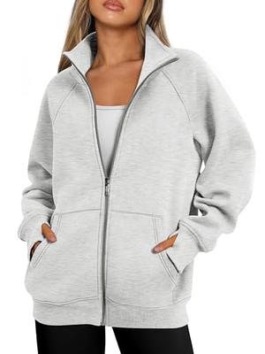  Ceboyel Women's Oversized Hoodies Sweatshirt Full Zip Up Jacket  Drawstring Hooded Tops Teen Girl Y2k Preppy Clothing with Pocket :  Clothing, Shoes & Jewelry