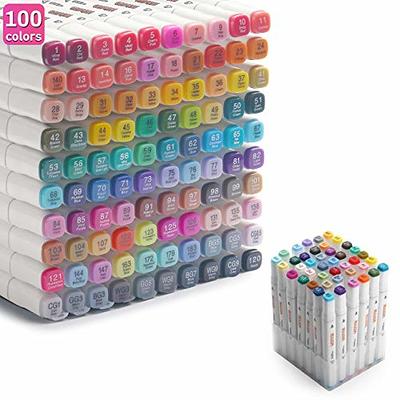 Alcohol Markers 100 Colors Art Markers Professional Art Pen Dual