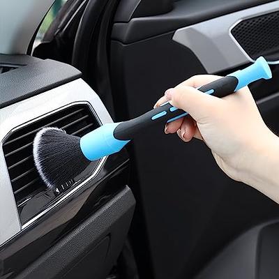 5pcs Car Wash Soft Bristle Brush Set,detailing Brush Kit For Cleaning  Automotive Interior, Exterior, Vents, Leather, Wheels