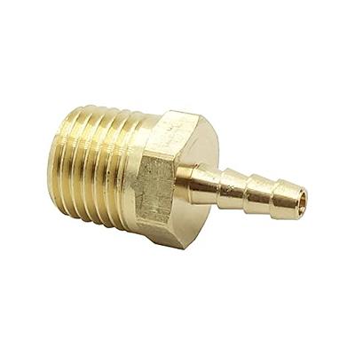 Uxcell Hose Barb Fitting Straight 7mm Barbed G1/8 Male Thread, 4
