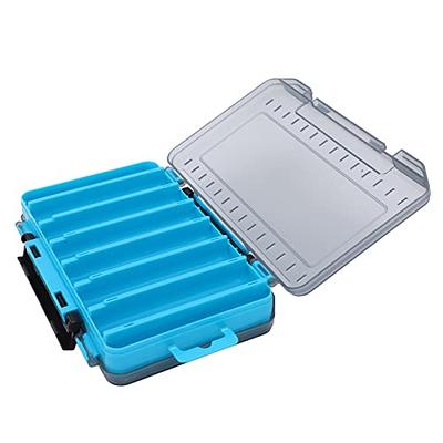 VGEBY Fishing Lure Box, Plastic Anti Lost Double Sided Lure Storage Box  with Handle Fishing Tackle Box