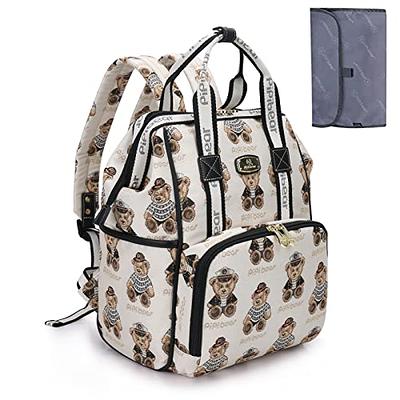 ROSEGIN Diaper Bag Backpack with Changing Pad Pacifier Case, Baby Bag for  Boy Girl Toddler - Large, Stylish, Waterproof Travel Diaper Bag for Mom 
