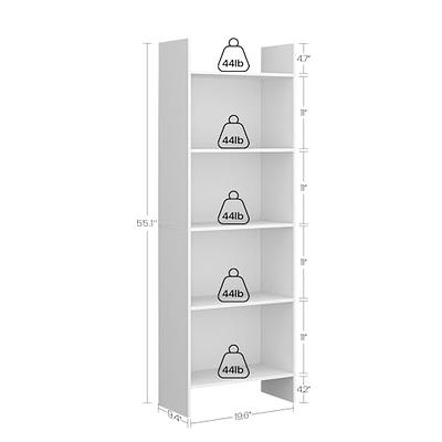 VICTONE 5-Shelf Bookcase, Wooden Standing Rack Book Storage Shelves  Furniture Selection for Living Room, Bedroom, Home Office (White) - Yahoo  Shopping