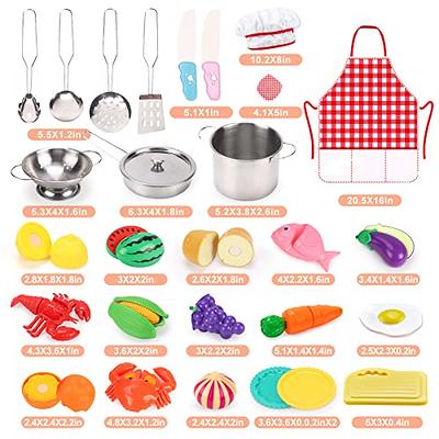 Play Kitchen Accessories , Kids Kitchen Playset Dishes Cookware Set with  Large Toy Pots and Pans for Kids Kitchen Pretend Dishes , Cooking Toys for  Girls Boys - Yahoo Shopping