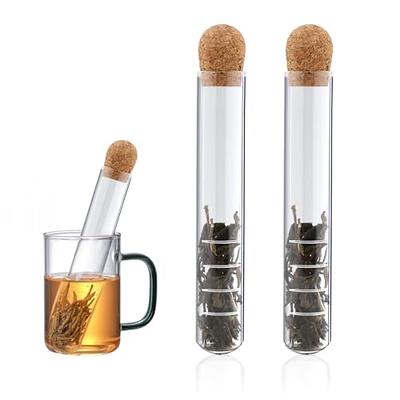 Jeffdad Glass Tea Infuser,2 Pcs Tea Infuser for Loose Tea Reusable Glass  Diffuser with Cork for All Type Of Tea Infusers For Loose Tea & Tea Flower  - Yahoo Shopping
