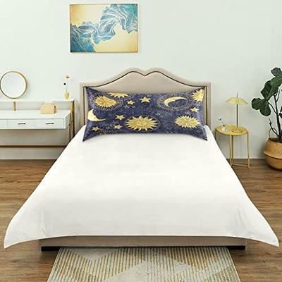Sun Moon Stars Pillow Covers Silk Pillowcase for Hair and Skin Soft  Breathable Smooth Cooling Satin Pillowcase Standard Size Pillow Case for Bed  Bedroom Women Boys Girls (20x30 Inch) - Yahoo Shopping