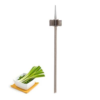 Topyond Plum Blossom Scallion Knife, Onion Knife, Stainless Steel