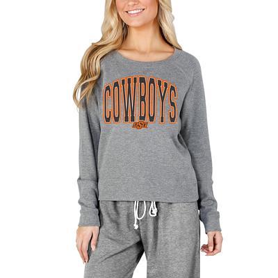 Men's Concepts Sport Orange Oklahoma State Cowboys Swivel Long Sleeve  T-Shirt & Pants Sleep Set