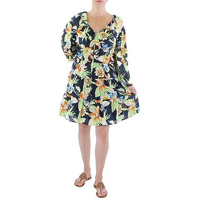 PRETTYGARDEN Women's 2024 Floral Boho Dress Wrap V Neck Short