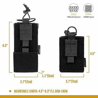 Tactical Universal Radio Holster / Radio Pouch Holder Case Bag Military  Molle Radio Case for Pofung Motorola Midland CB Walkie Talkies Compatible  with