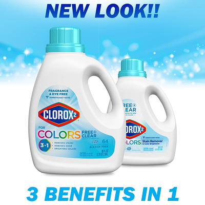 Clorox 2 Free & Clear Laundry Stain Remover and Color Booster, 88