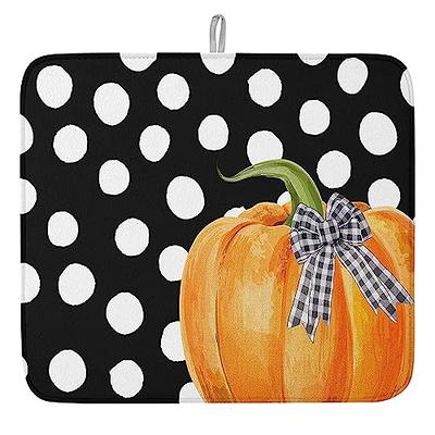 Ksajwzf Pumpkin Sunflower Autumn Fall Dish Drying Mat for Kitchen Counter,  Thanksgiving Microfiber Drying Rack Pads for Countertop Dishes Absorbent Drain  Mats and Protector Coffee Bar Mats 18x24 inch - Yahoo Shopping