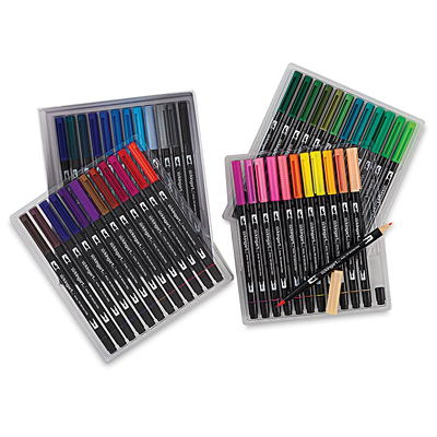 Kingart Pro, Twin-Tip Brush Pen Art Markers, Set of 48 Unique & Vivid  Colors - Yahoo Shopping