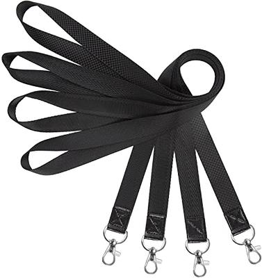 YOUOWO Lanyard 2 Pack Neck Lanyard Black Lanyards for Keys Id Badges Holder  Offi