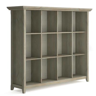 Simpli Home Connaught Solid Wood 40 in. Wide Traditional Entryway Storage  Cabinet in Distressed Grey AXCCON47-GR - The Home Depot