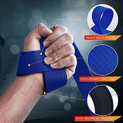 ihuan Wrist Straps for Weight Lifting - Lifting Straps for Weightlifting |  Gym Wrist Wraps with Extra Hand Grips Support for Strength Training 