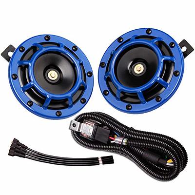 Electric Truck Horn 12v Loud High/Low Tone Metal Twin Horns Kit for Car  Boat SUV