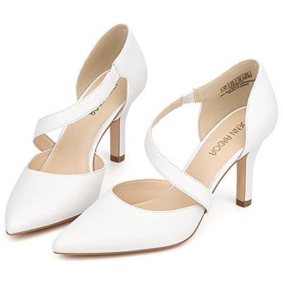 Bright Yellow High Heels, White Cow Print White Brown Best 3 inch Women's  Heel Shoes | Heidikimurart Limited