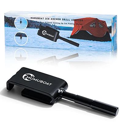 MUMUBOAT Ice Anchor Drill Adapter, Ice Fishing Shelter Accessories,  Universal for Ice Anchors - Yahoo Shopping