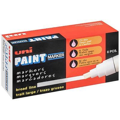 MARKAL 97301 Permanent Liquid Paint Marker, Medium Tip, White