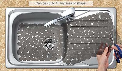 Pebble Sink Mat for Stainless Steel/Ceramic Sinks, PVC Eco