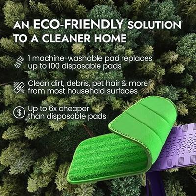 Reusable Floor Mop Pads - Swiffer Wet Jet Compatible Refills 4 Pack -  Machine Washable, 12-inch Microfiber Mop Swiffer Wet Pads - Eco-Friendly