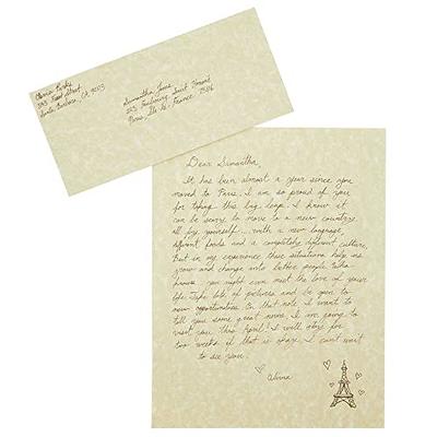 Natural Stationery Parchment Paper - Great for Writing