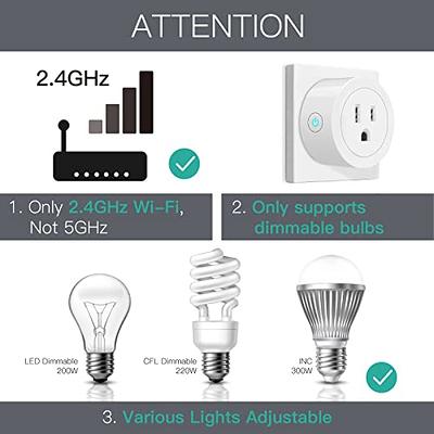 Mini Smart Plug - Wi-Fi Outlet Socket Compatible with Alexa, Echo and  Google Home for Christmas Lights, APP Remote Control, Schedule Timer  Function, 2.4G WiFi Only (1 Pack) - Yahoo Shopping