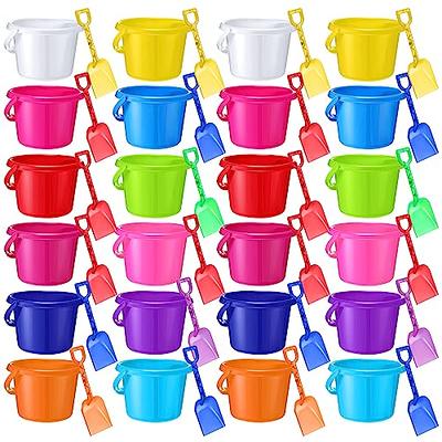 Sloosh 12 Sets Sand Buckets with Shovels for Kids Beach Pails Toys