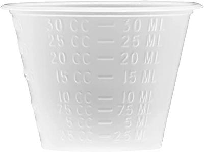 Plastic Medicine Cups 5000 Small Disposable Graduated 1 OZ Measuring Cup  with Embossed Measurements in Tablespoons, Drams, CC's, ML and OZ for Liquid  and Dry Medication, Epoxy, Oils, Paint and Stain - Yahoo Shopping