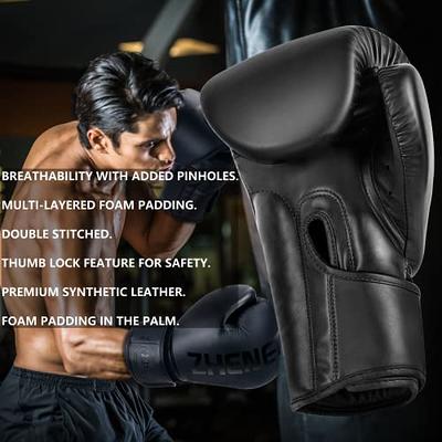 Boxing Gloves for Men & Women, Kickboxing Gloves,Boxing Training Gloves,  Pro Grade Sparring Training Fight Gloves, Muay Thai MMA