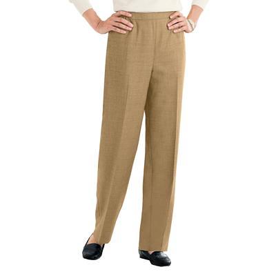 Appleseeds Women's Washable Gabardine Pull-On Pants - Brown - 16P