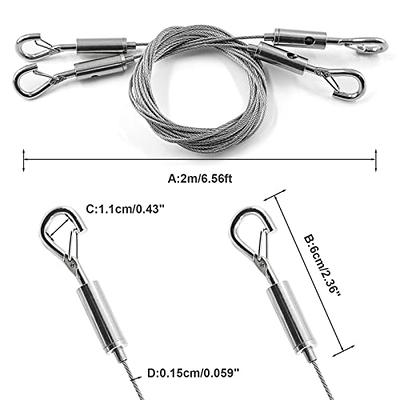  2PCS Adjustable Picture Hanging Wire Kit with Loop and