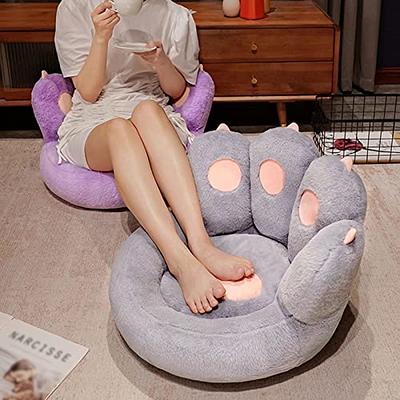 Ditucu Cat Chair Cushion Comfy Kawaii Lazy Sofa Office Floor Seat Pads Cute  Stuff Pillow for Gaming Chairs Home Room Decor Grapefruit 24 x 20 inch