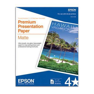 Epson Ultra Premium Presentation Paper Matte (8.5 x 11, 250 Sheets)