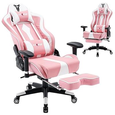 Gaming Chair Racing Office Computer Ergonomic Video Game Chair Backrest And  Seat Height Adjustable Swivel Recliner With Headrest And Lumbar Pillow Esp  - Yahoo Shopping