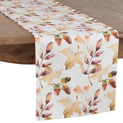 Acorn And Leaf Table Runner - Saro Lifestyle 1411.M1690B - Yahoo Shopping