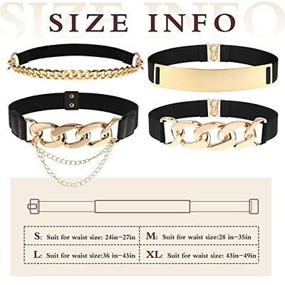 Golden Metal Waist Belt For Women, Size: Medium