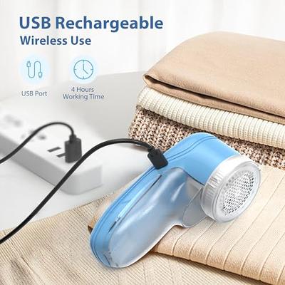 Fabric Shaver, Lint Remover for Clothes, Effectively and Quickly Remove  Pills, Sweater Shaver with Stainless Steel 3-Leaf Blades and Safety Lock
