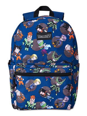 Dragon Ball Z Super Saiyan Goku 17 Laptop Backpack and Lunch Bag Set,  4-Piece, Blue