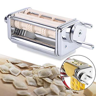 Stainless Steel Ravioli Maker Attachment for KitchenAid Stand Mixer -  Pasta, Spaghetti, Machine with Dough Cutter and Wrapper - Professional  Grade